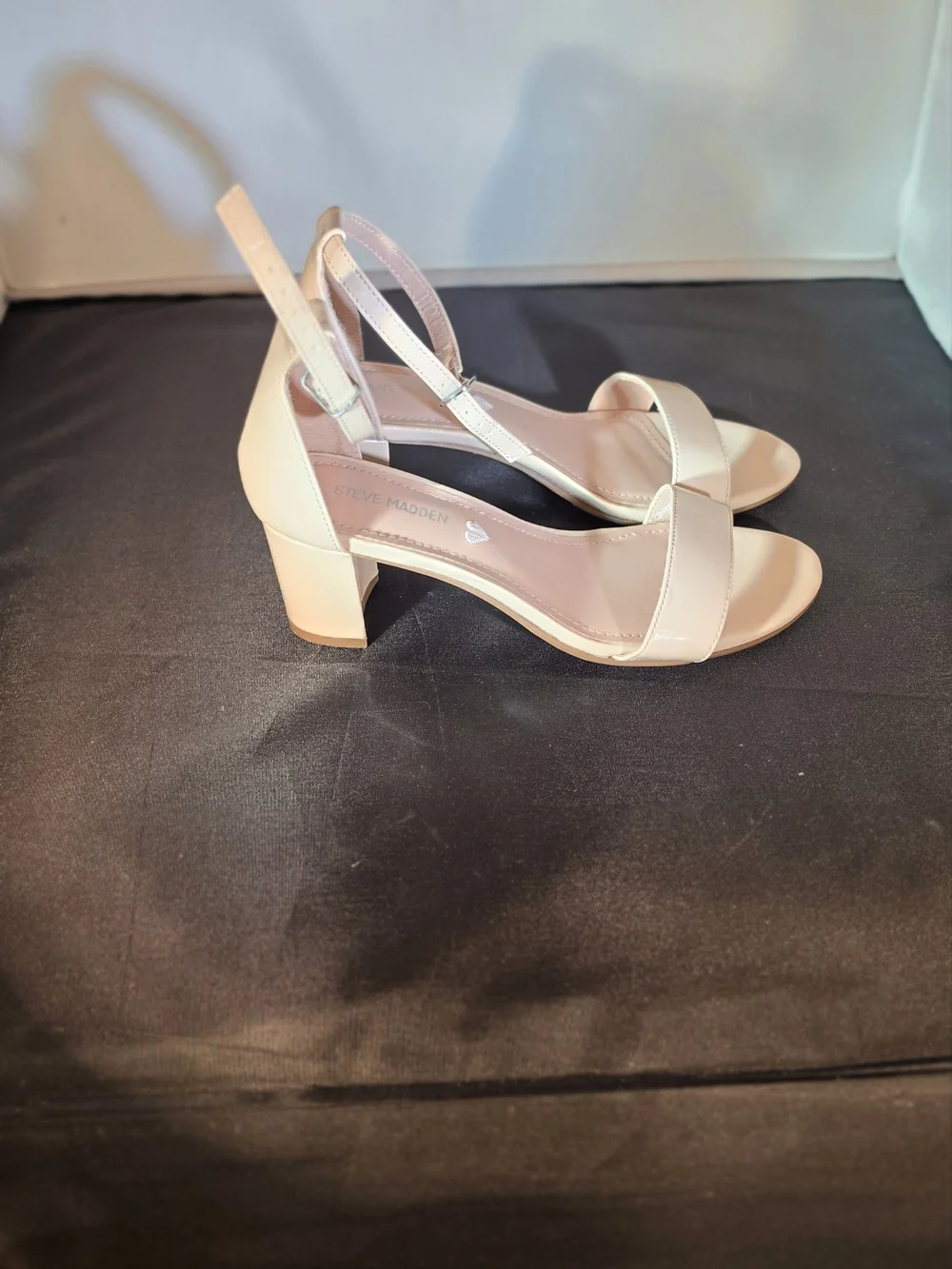 Steve Madden Girls Two-Tone Ankle-Strap Sandals in Pink and Cream